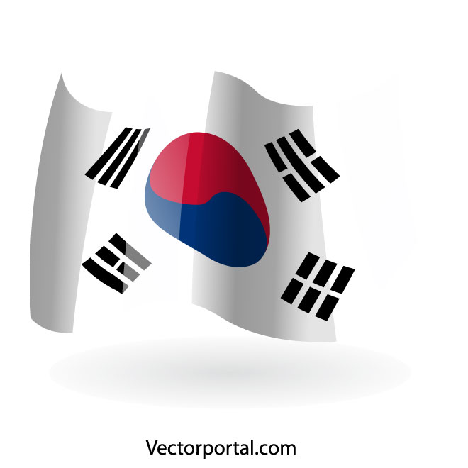 660x660 South Korea Waving Flag