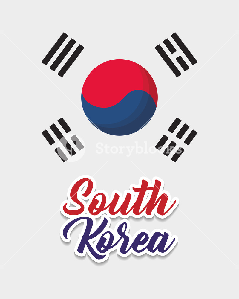 800x1000 South Korea Flag Design, Colorful Design Vector Illustration