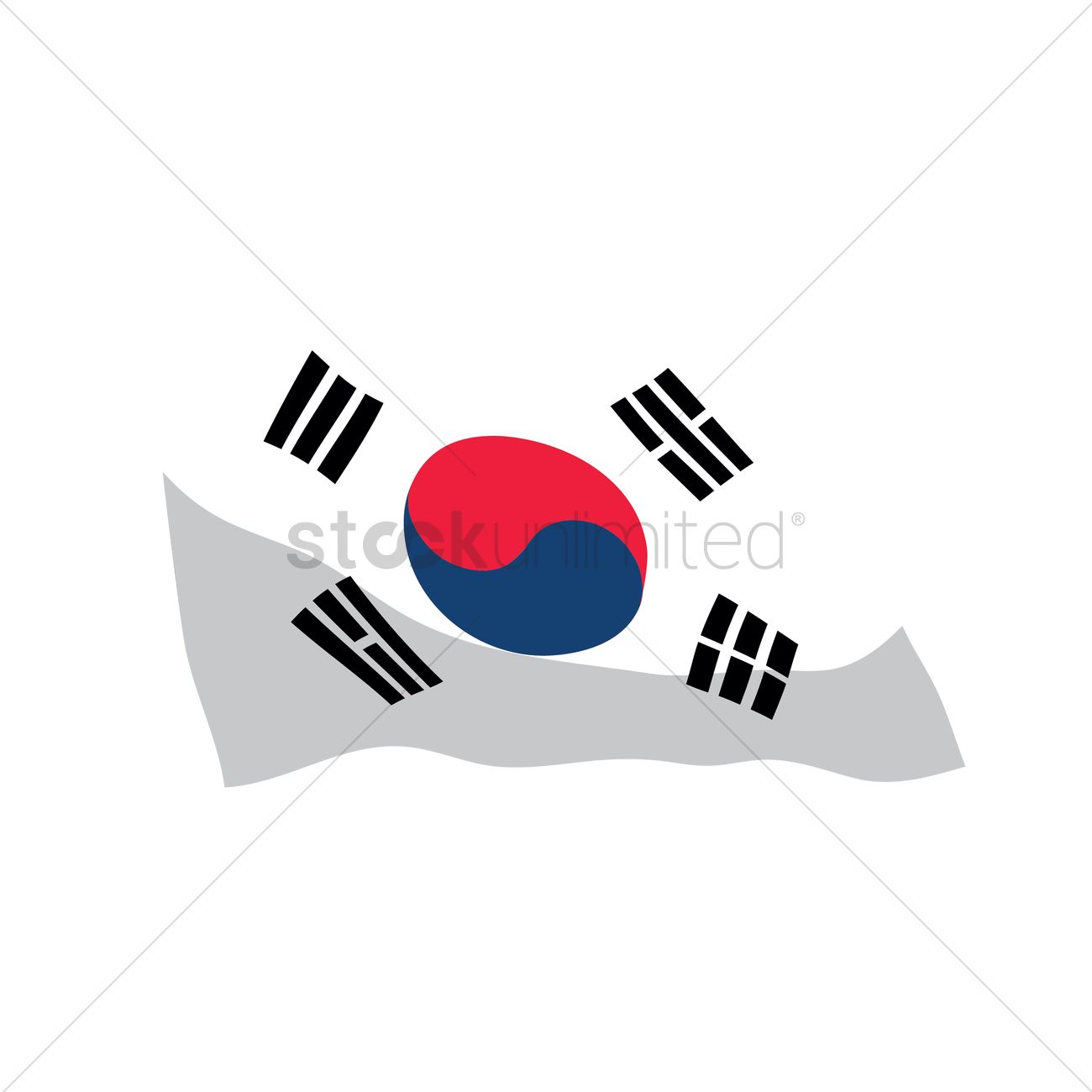 1300x1300 Free South Korea Flag Vector Image
