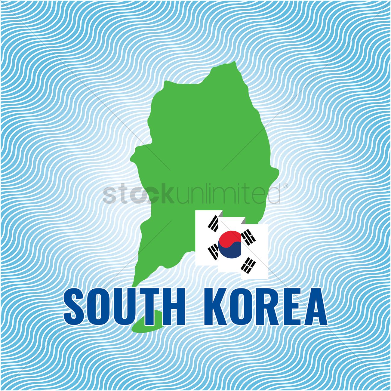 1300x1300 Map Of South Korea Vector Image