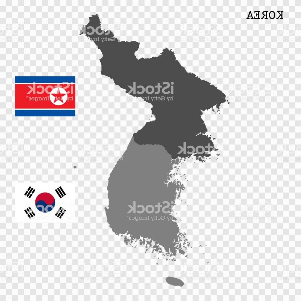 1228x1228 North And South Korea Vector Map Gm Soidergi