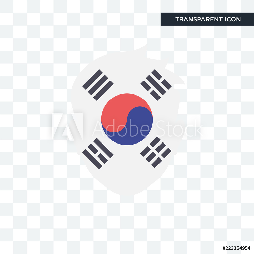 1000x1000 Photo Art Print South Korea Vector Icon Isolated On Transparent