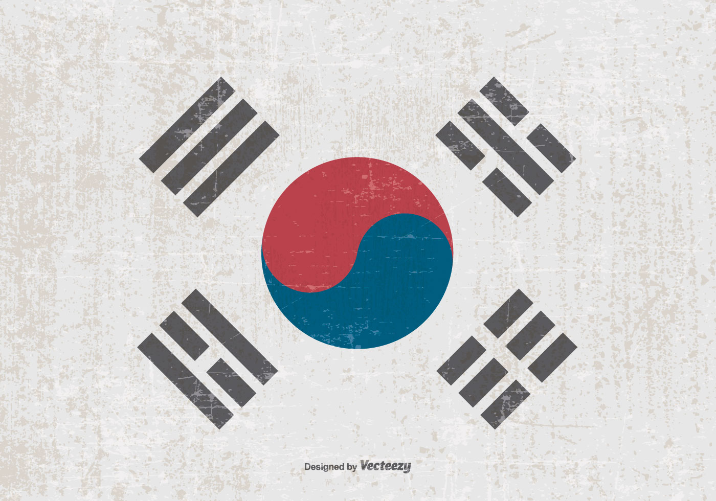 1400x980 South Korea Free Vector Art