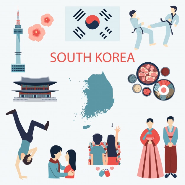 South Korea Vector at Vectorified.com | Collection of South Korea ...