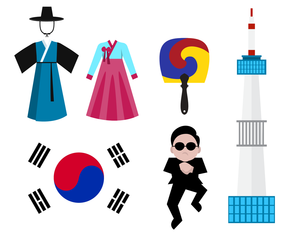 1136x936 Free South Korea Iconic Vector Vector Art Graphics