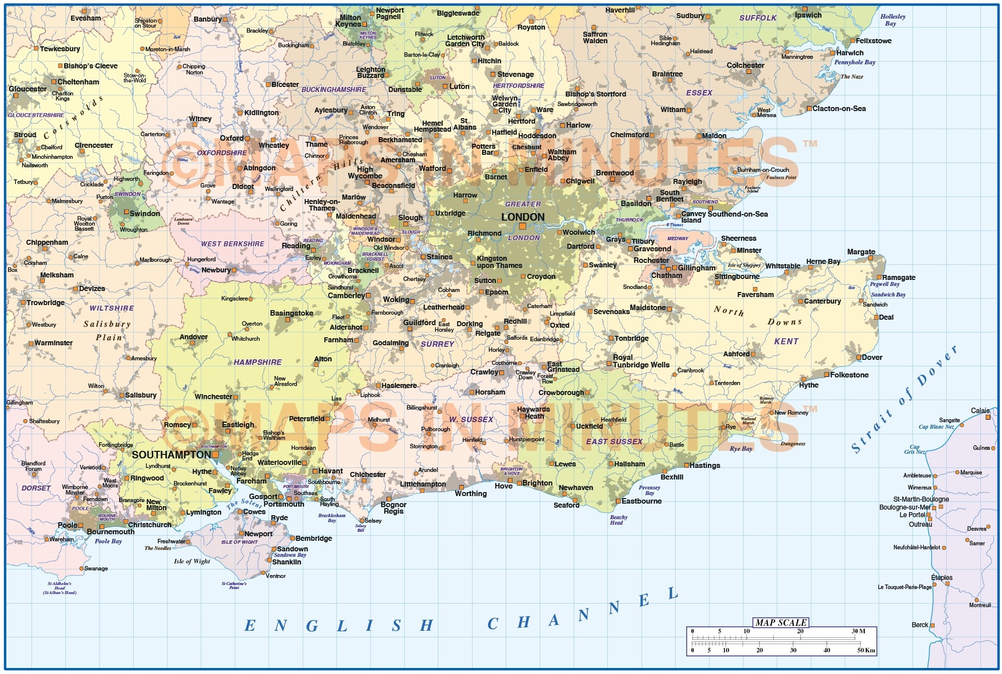 1993x1341 Digital Vector England Map South East Basic In Illustrator Cs