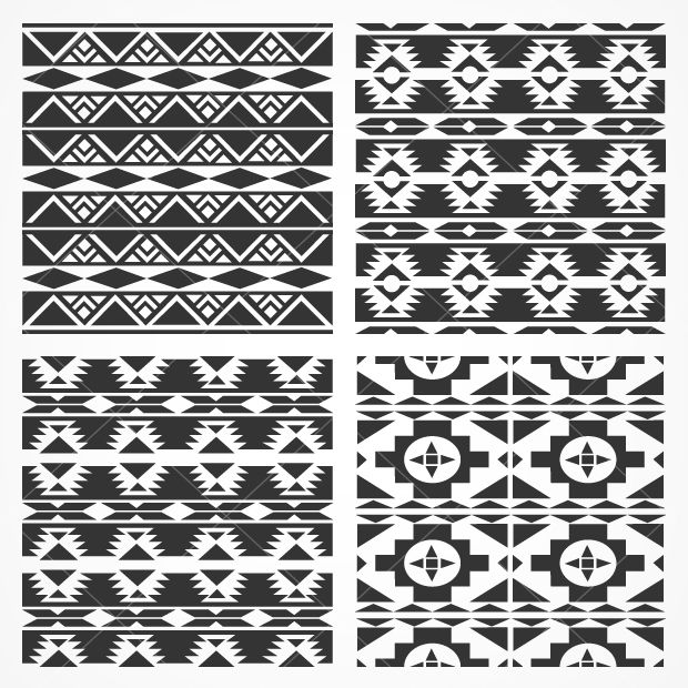 620x620 New Native Southwestern Pattern Vectors! Backgrounds Patterns