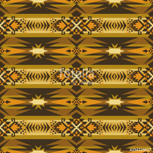 500x500 Aztec Geometric Seamless Pattern Native American, Indian