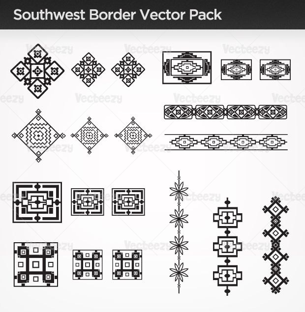Southwest Border Vector Pack Pmi Region Pin Inspiration 620x635 Southwest Border Vector Pack Pmi Region Pin Inspiration