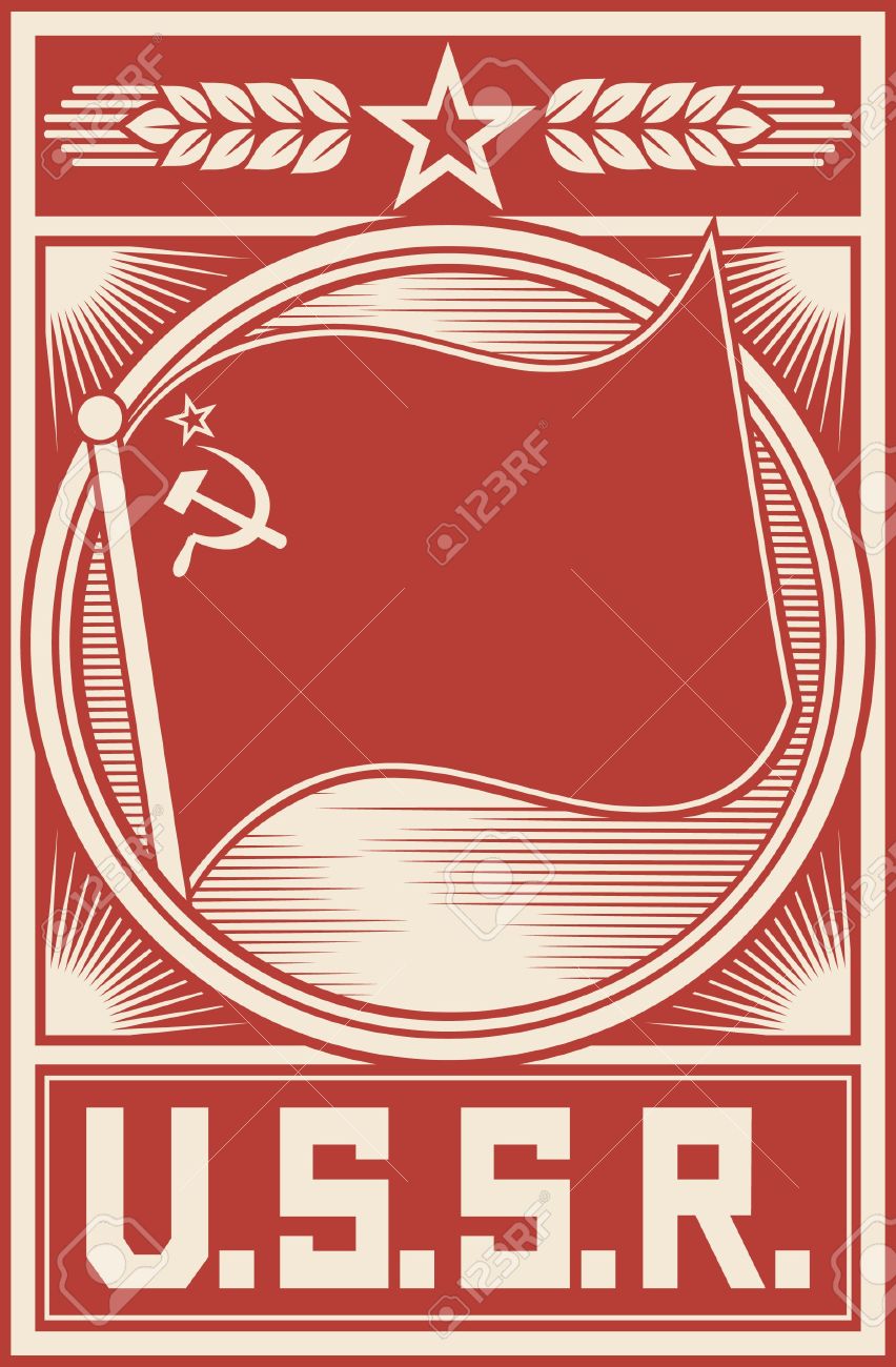 852x1300 The Soviet Union Flag Clipart Vector
