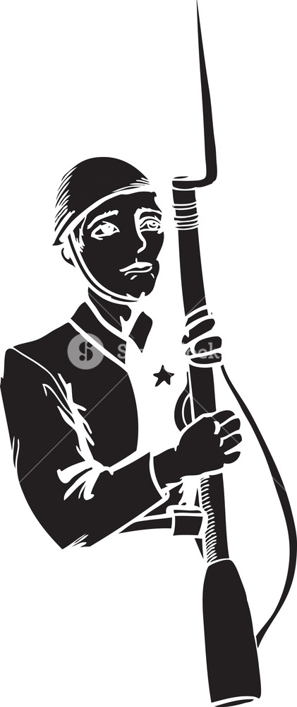 421x1000 Vector Soviet People Royalty Free Stock Image