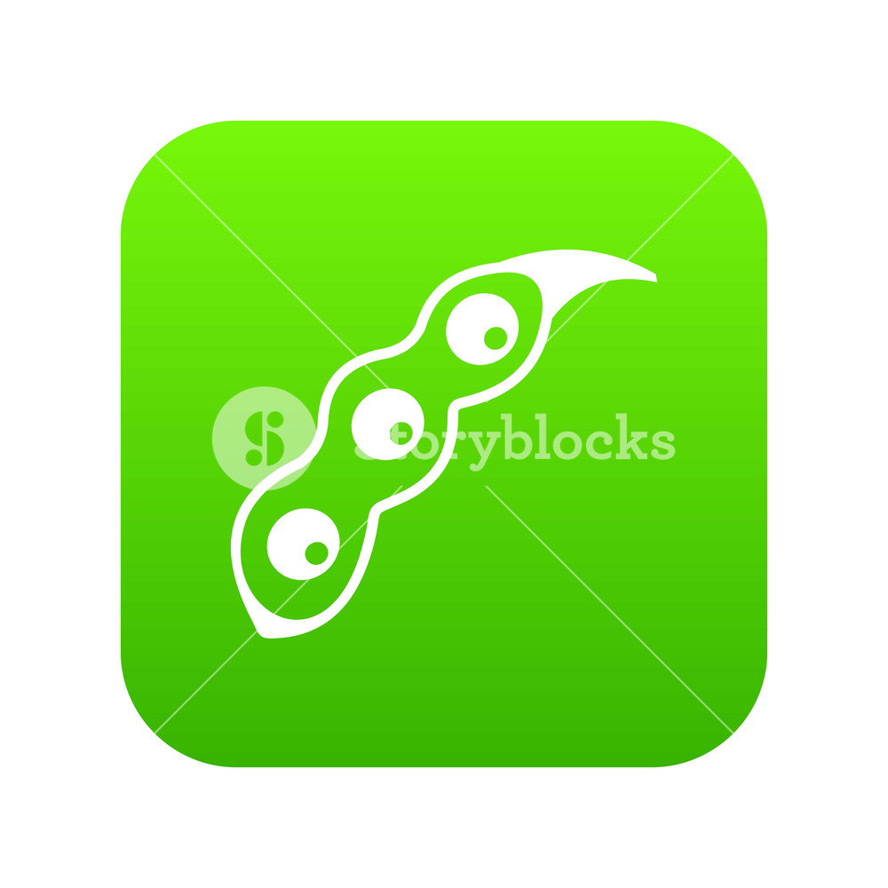 1000x1000 Ripe Soybean Icon Digital Green For Any Design Isolated On White