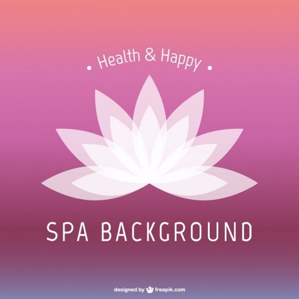 600x600 Lotus Flower Spa Background Free Vector
