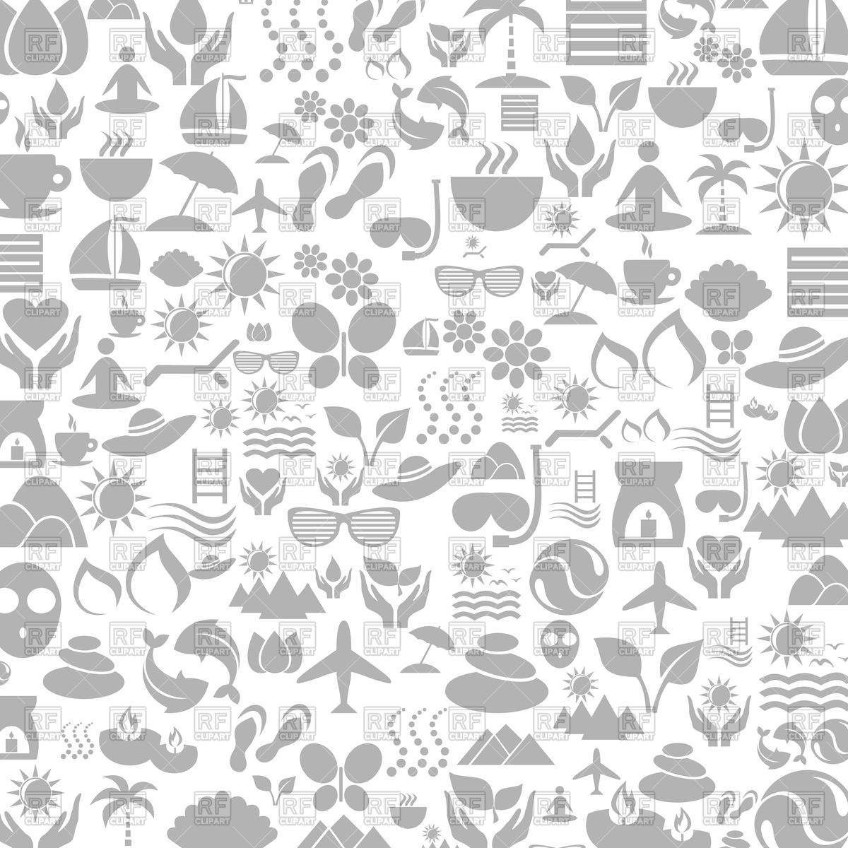 1200x1200 Background On Spa And Travel Theme Vector Image Of Backgrounds