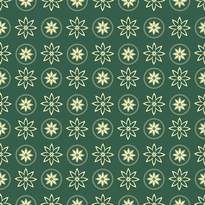 416x416 Spa Background, Vector Seamless Pattern Premium Clipart