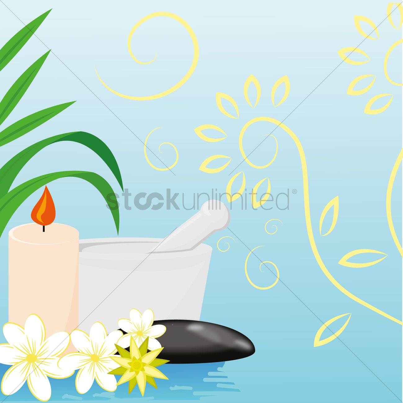 1300x1300 Spa Background Vector Image