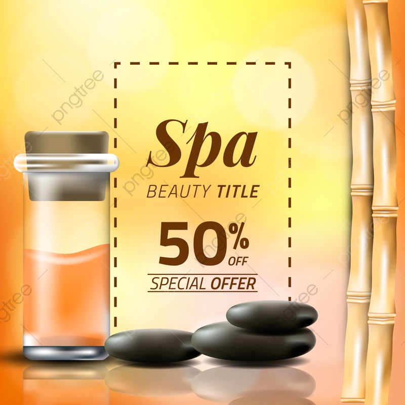 800x800 Vector Beautiful Spa Background, Spa, Background, Bamboo Png