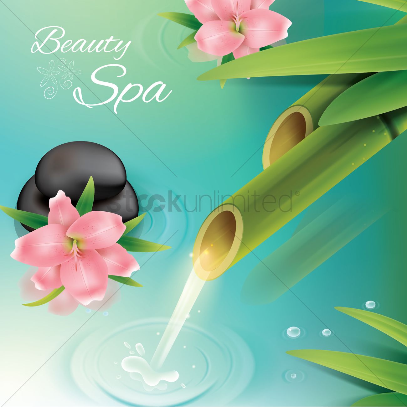 1300x1300 Beauty Spa Background Vector Image