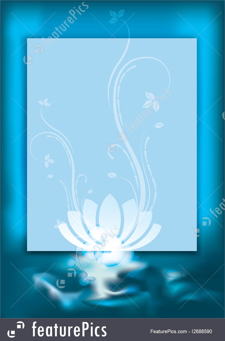 919x1392 Blue Spa Background