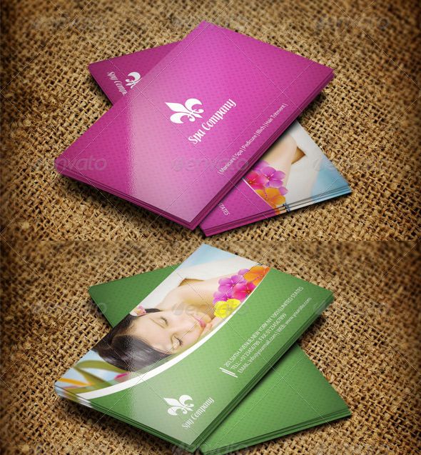 Spa Business Card Vector At Vectorified Com Collection Of Spa