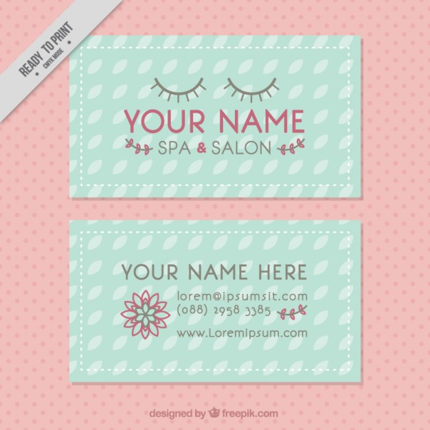 Beauty Spa And Salon Business Card Vector Premium Download 626x626 Beauty Spa And Salon Business Card Vector Premium Download