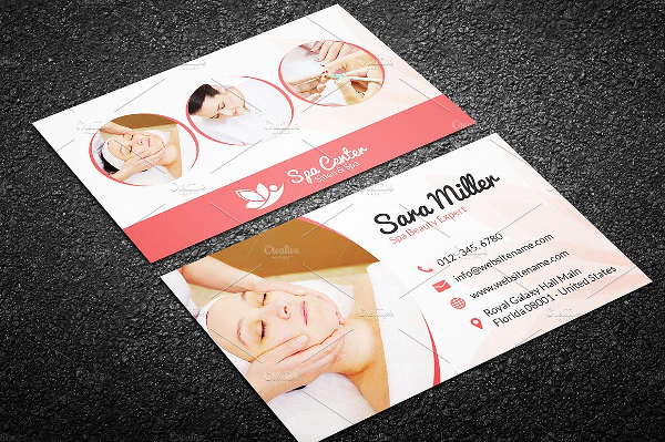 Spa Business Card Templates 600x399 Spa Business Card Templates