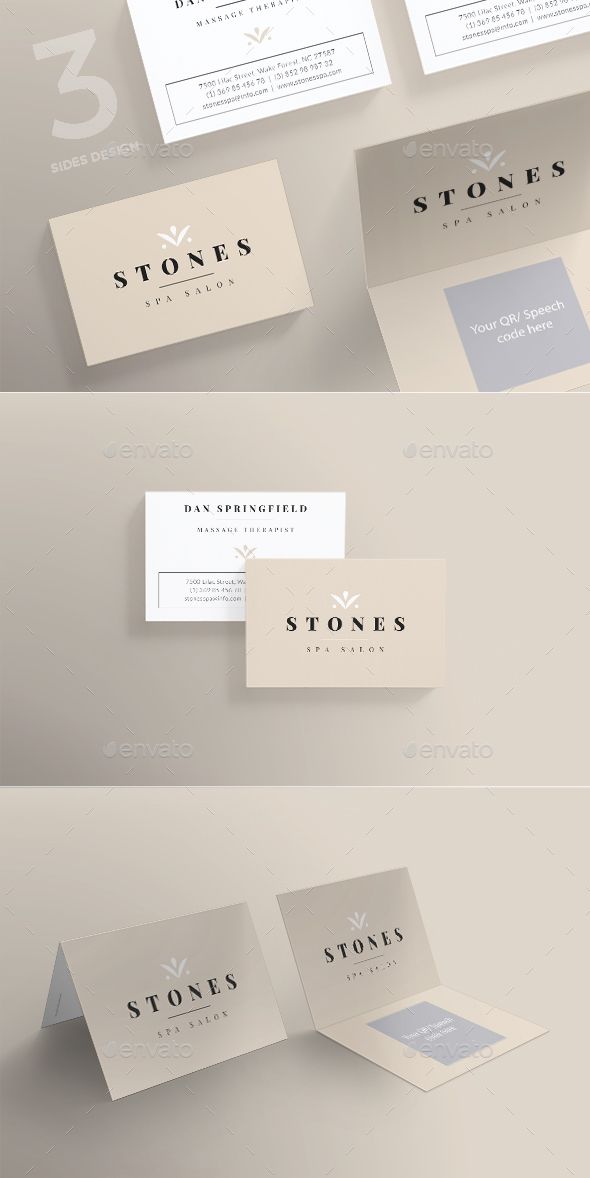 Spa Salon Business Card Template Vector Business Card 590x1178 Spa Salon Business Card Template Vector Business Card