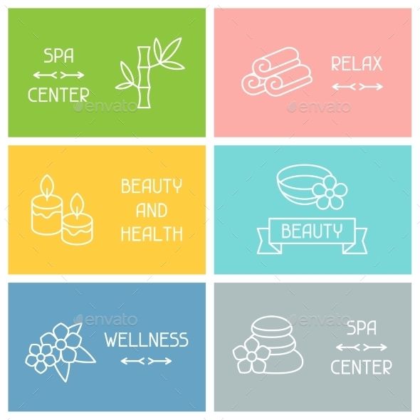 Spa And Recreation Business Cards With Icons 590x590 Spa And Recreation Business Cards With Icons