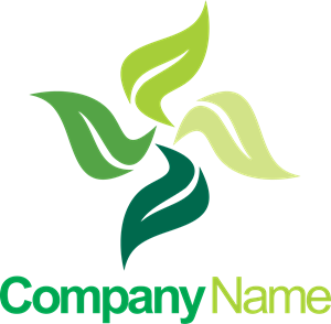 300x294 Circle Green Leaf Beauty Spa Logo Vector