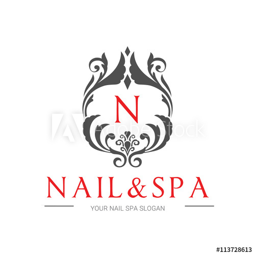 500x500 Nail Beauty Spa Logo, Nail Logo, Nail Spa Logo,vector Logo