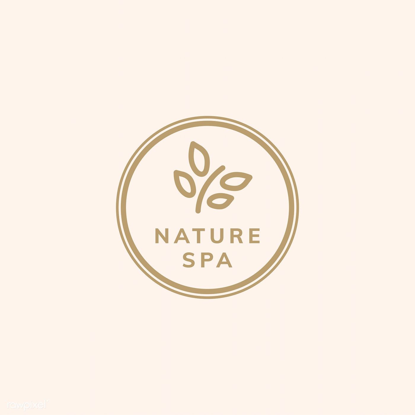 1400x1400 Nature Therapy Spa Logo Vector Free Image