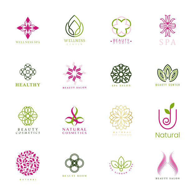 626x626 Set Of Spa And Beauty Logo Vector Vector Free Download