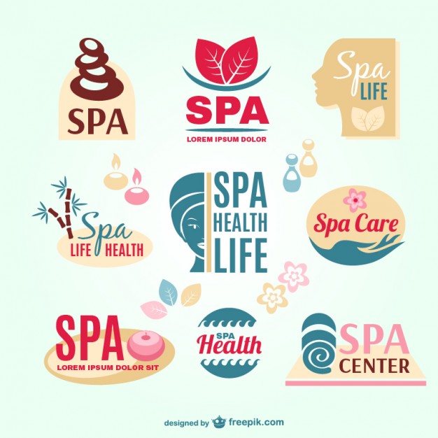 626x626 Spa Resort Logos Vector Free Download