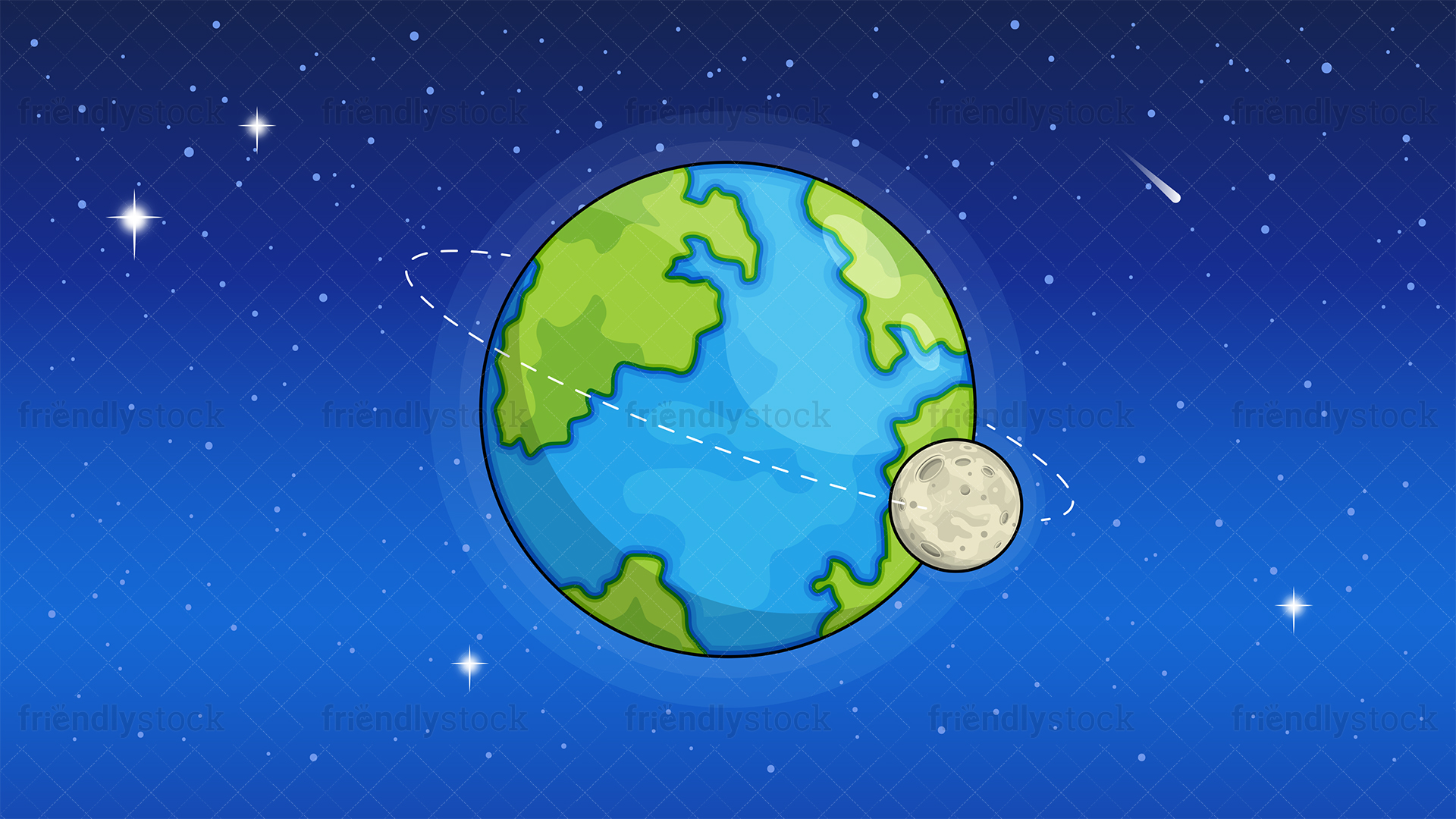 Earth From Space Background Cartoon Clipart Vector 1920x1080 Earth From Space Background Cartoon Clipart Vector