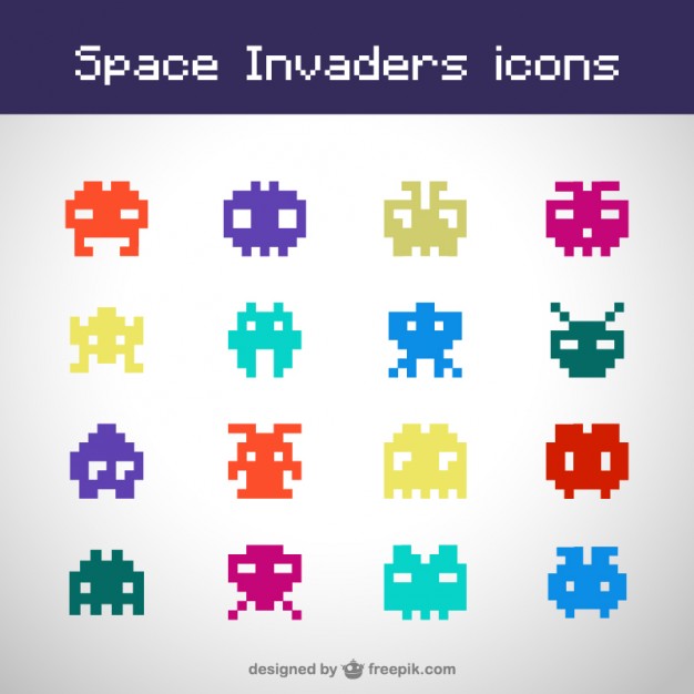 626x626 Space Invaders Free Icons Free Vector