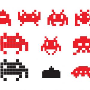 300x300 Space Invaders Silhouette Shadow Hd Geekchicpro