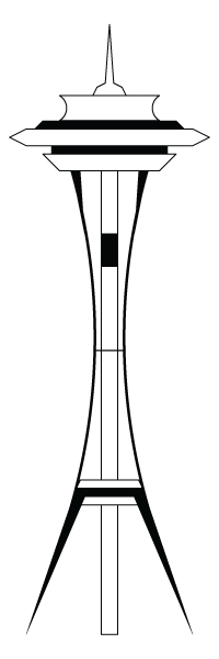 Space Needle Cliparts 200x600 Space Needle Cliparts