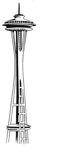 Space Needle Clip Art Free Vintage Clip Art 209x504 Space Needle Clip Art Free Vintage Clip Art