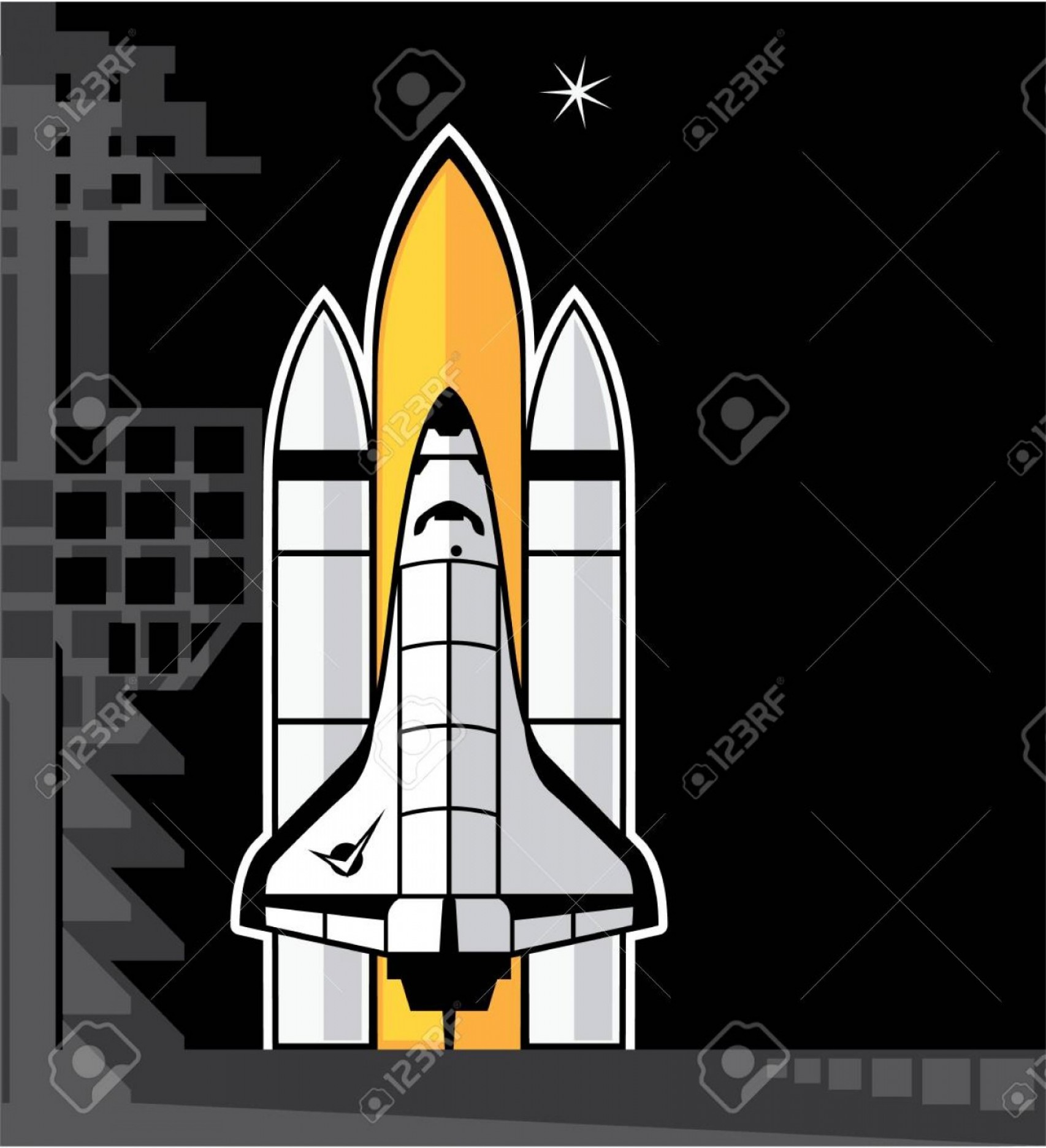 1706x1872 Photostock Vector Space Shuttle Vector Illustration Clip Art Image