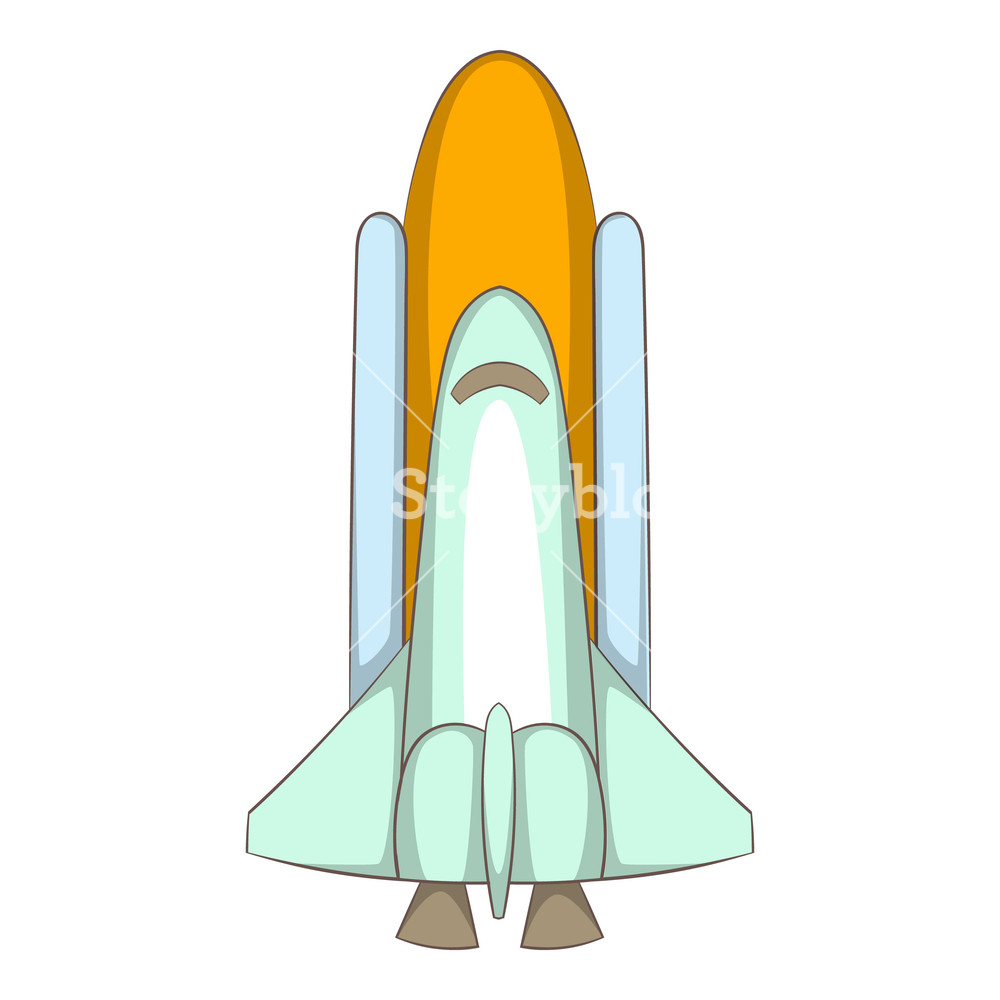 1000x1000 Space Shuttle Icon Cartoon Illustration Of Space Shuttle Vector