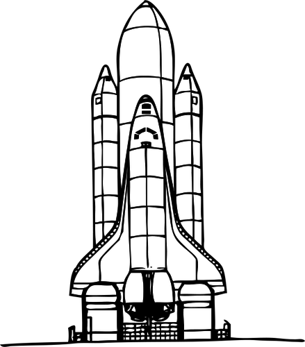 Space Shuttle Vector Image 439x500 Space Shuttle Vector Image