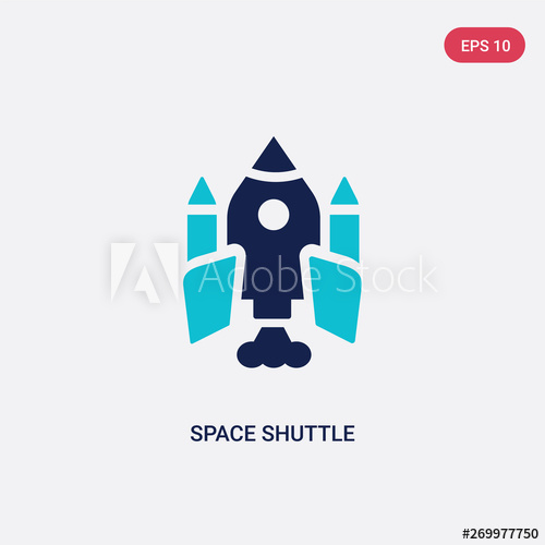 Two Color Space Shuttle Vector Icon From Astronomy Concept 500x500 Two Color Space Shuttle Vector Icon From Astronomy Concept