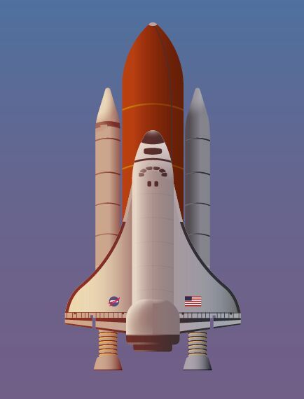 434x570 Free Space Shuttle Nasa Vector Free Webgraphic Design Resources