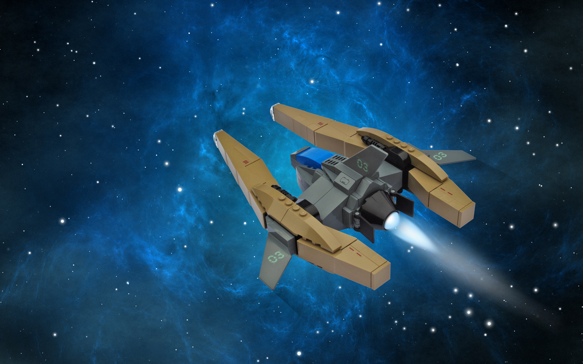 1920x1200 Wallpaper Sky, Lego, Space Station, Vector, Satellite, Viper