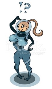 174x298 Girl In Space Suit, Vector Premium Clipart