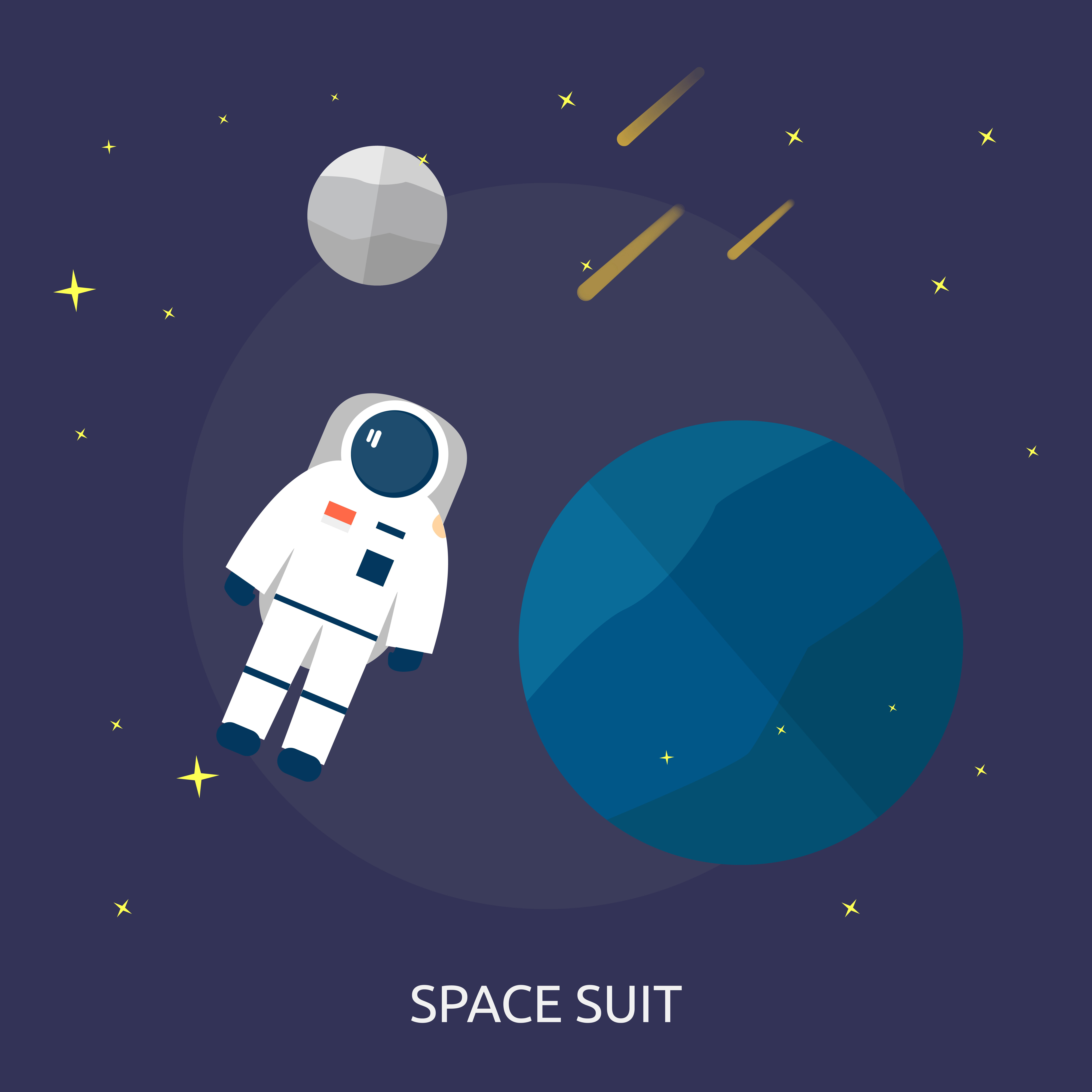 8000x8000 Space Suit Free Vector Art