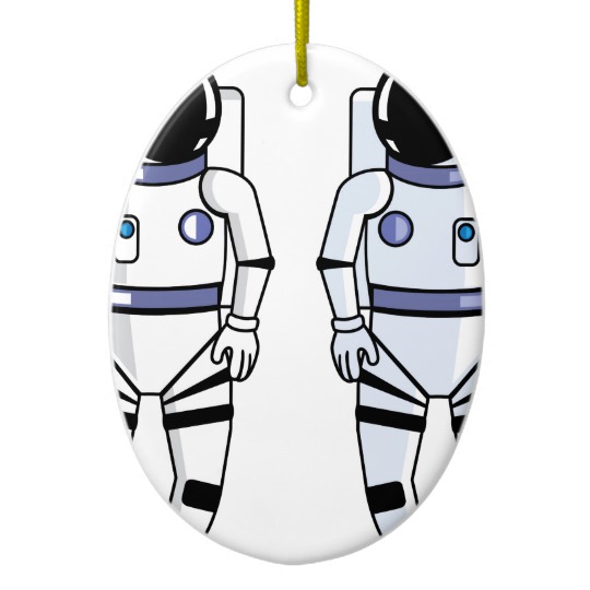 540x540 Space Suit Vector Ceramic Ornament
