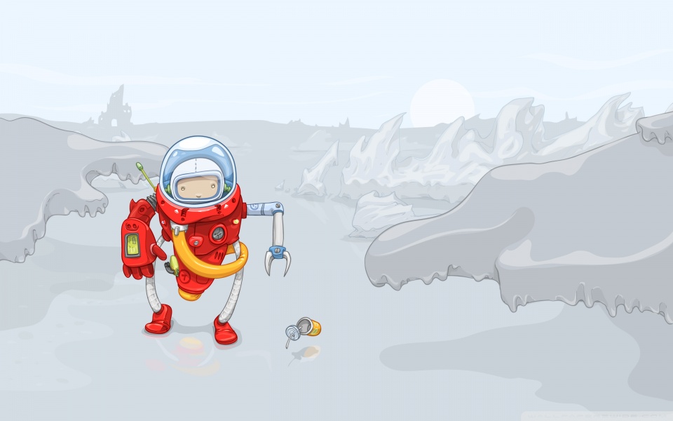 960x600 Download Spaceman Vector Art Hd Wallpaper