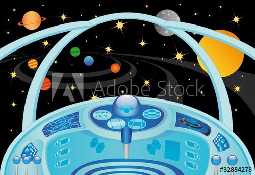 500x343 Spaceship Interior In The Universe