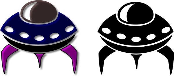 600x264 Spaceship Free Vector Download